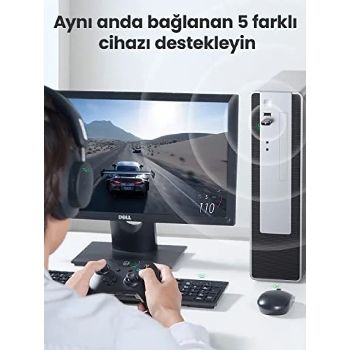 Mini USB Dongle Bluetooth 5.0 Adaptör Siyah