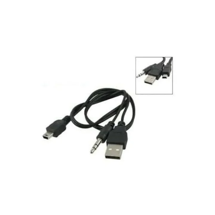 Mini usb ses bombası kablosu 5 pin ses bombası kablosu 5 pin aux usb kablo mini usb stereo usb kablo 50 cm