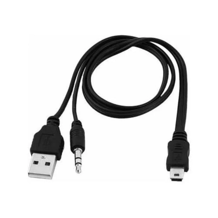 Mini usb ses bombası kablosu 5 pin ses bombası kablosu 5 pin aux usb kablo mini usb stereo usb kablo 50 cm