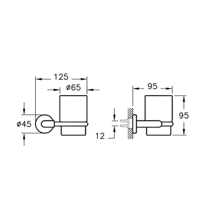 Minimax A44780 Diş Fırçalığı, Krom