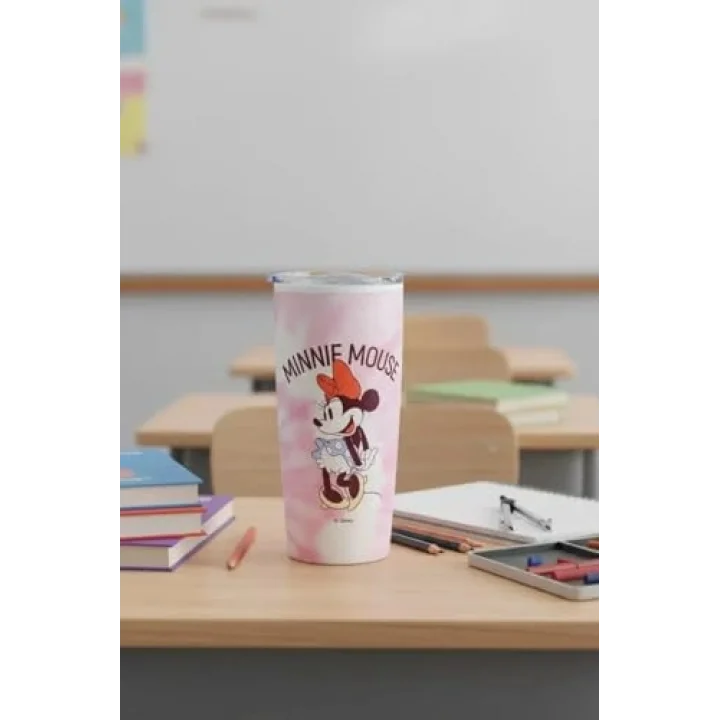 Minnie Mouse Lisanslı Batik Desenli Paslanmaz Çelik Bardak - 860 ml, 2015938410102