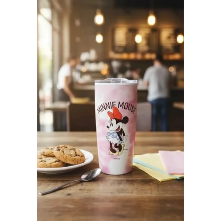 Minnie Mouse Lisanslı Batik Desenli Paslanmaz Çelik Bardak - 860 ml, 2015938410102