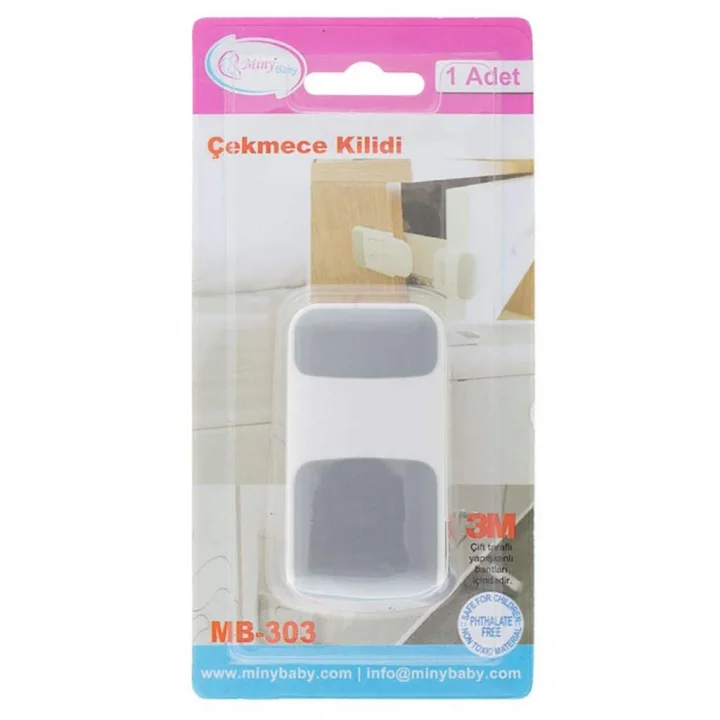 Miny Baby Unisex Çekmece Kilidi (Gri)