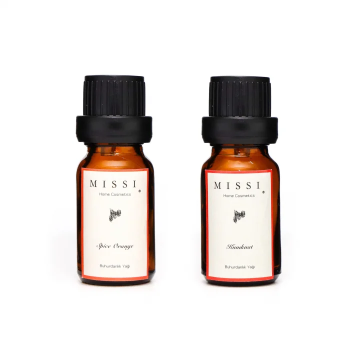 MİSSİ 2li Kumkuat & Spice Orange BUHURDANLIK ESANSI/YAĞI