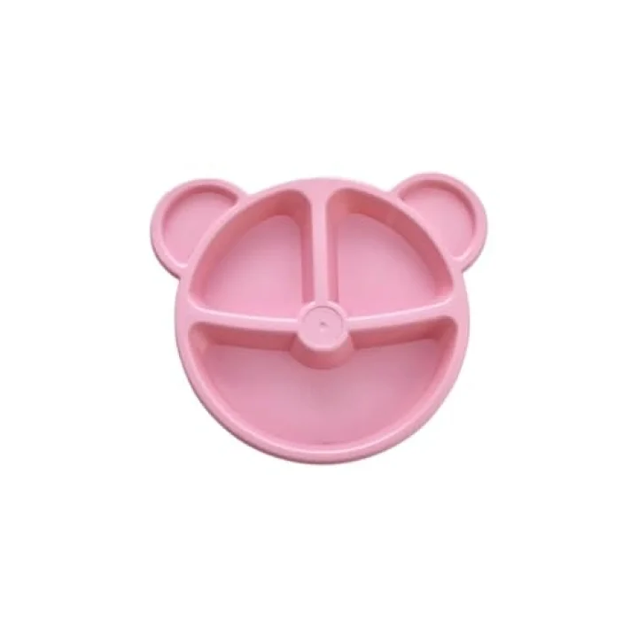 Mithra Life 3 Bölmeli Pembe Bebek Çocuk Yemek Mama Tabağı