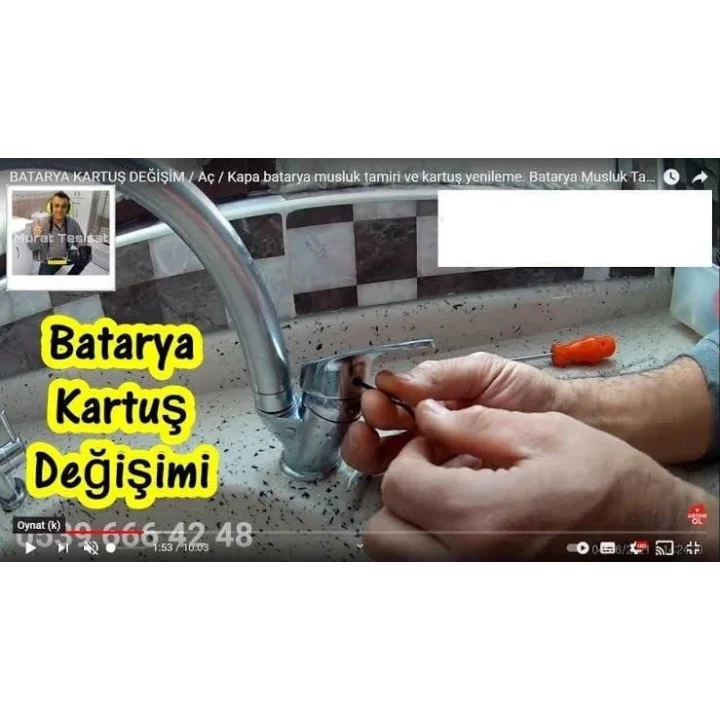 Mix Aç-Kapa Batarya Musluk Kartuşu 40 Lik - Ayaklı Kartuş 1