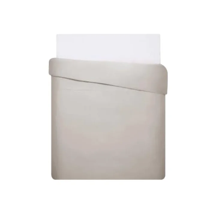 Mix&Match Pamuk Tek Kişilik Saten Nevresim Kılıfı Taş