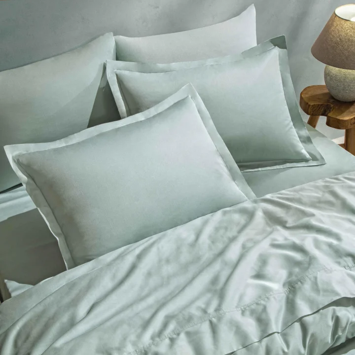 Mix&Match Pamuk Tek Kişilik Saten Nevresim Kılıfı Yeşil