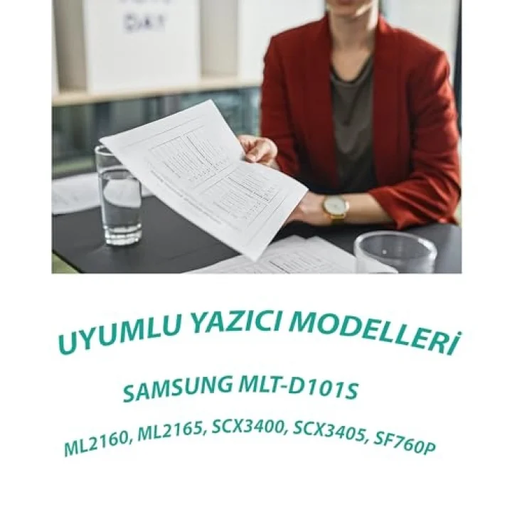 ml2160 ml2165 mlt-d101s SCX3400 SCX3405 1500 Sayfa Verimli NEW FIRMWARE (Güncel Çip) Muadil Toner (Siyah)