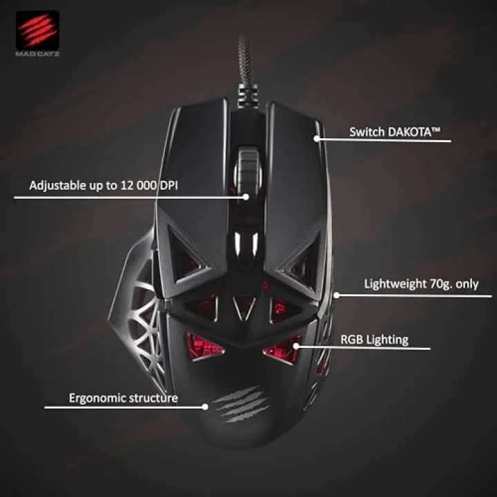 MM04DCINBL000-0 kablolu oyun faresi optik ergonomik siyah