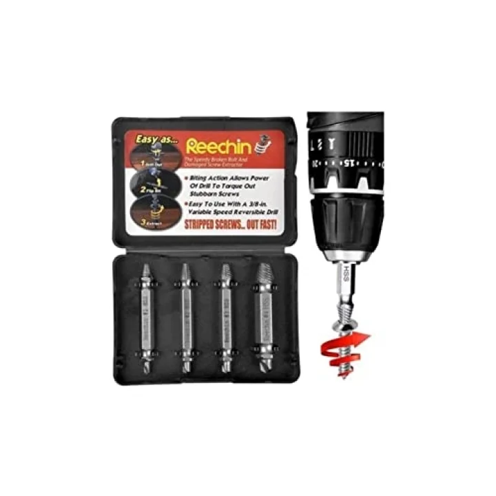 Mobee Easy Out 4lü Sökme Takımı - Hasar Görmüş Vida Çıkarıcı