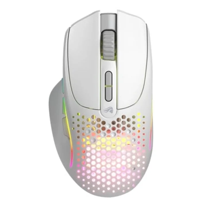 Model I 2 RGB Kablosuz BAMF sensörlü 26000 DPI 75 gram Gaming Mouse Mat Beyaz