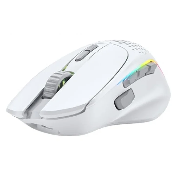 Model I 2 RGB Kablosuz BAMF sensörlü 26000 DPI 75 gram Gaming Mouse Mat Beyaz