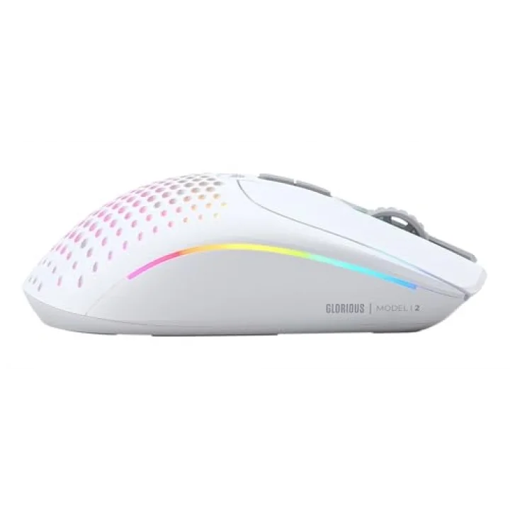 Model I 2 RGB Kablosuz BAMF sensörlü 26000 DPI 75 gram Gaming Mouse Mat Beyaz