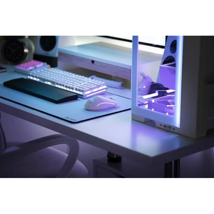 Model I 2 RGB Kablosuz BAMF sensörlü 26000 DPI 75 gram Gaming Mouse Mat Beyaz