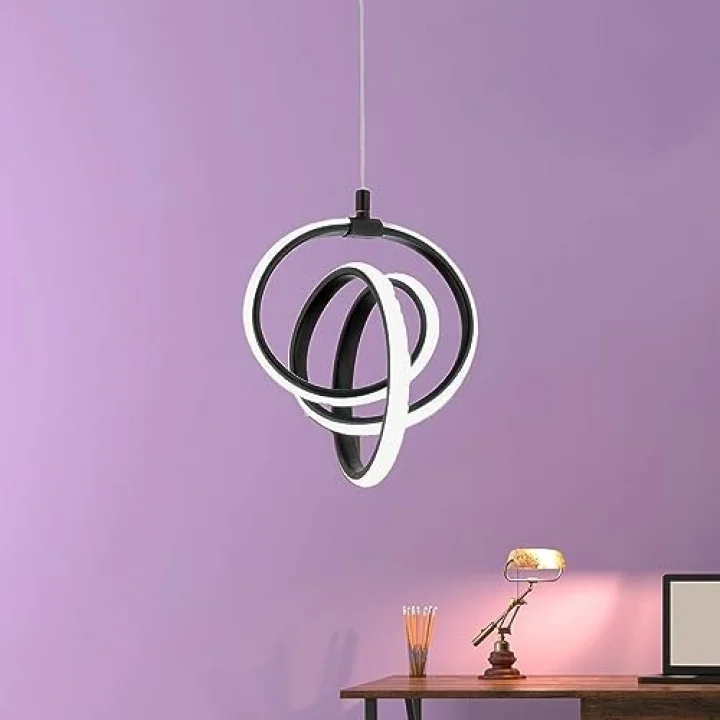 Modern LED Sarkıt Avize – 23x80 cm Ayarlanabilir Gövdeli, 24W 6500K Beyaz Işık, Power LED Teknolojili, Siyah Gövdeli Şık Aydınlatma Armatürü Salon ve Mutfak