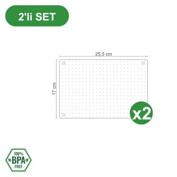 Modüler Organizer Set Çekmece İçi Dolap İçi Düzenleyici Organizer Kristal (2li Set)