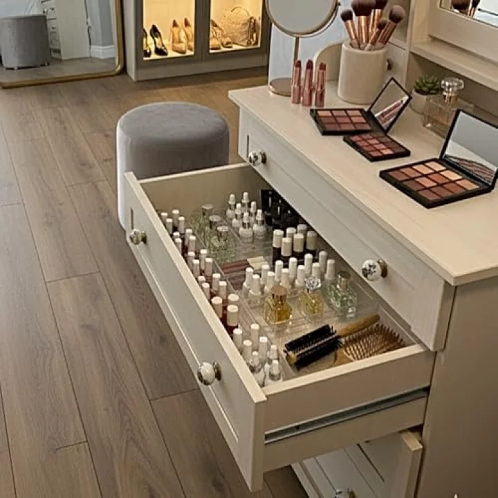 Modüler Organizer Set Çekmece İçi Dolap İçi Düzenleyici Organizer Kristal (2li Set)