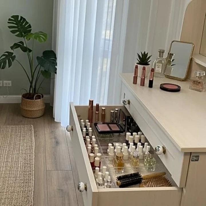 Modüler Organizer Set Çekmece İçi Dolap İçi Düzenleyici Organizer Kristal (2li Set)
