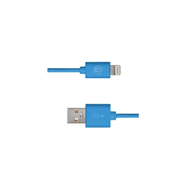 Mojue 3Dk34 Lightning Şarj Kablosu, 1 metre,Kırmızı