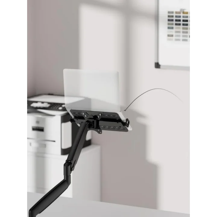 Monitör Koluna Takılabilen Dikey Laptop Tutucu Stand| 12” – 18” Arası | 9 kg Taşıma Kapasiteli