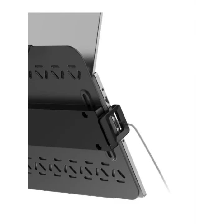 Monitör Koluna Takılabilen Dikey Laptop Tutucu Stand| 12” – 18” Arası | 9 kg Taşıma Kapasiteli