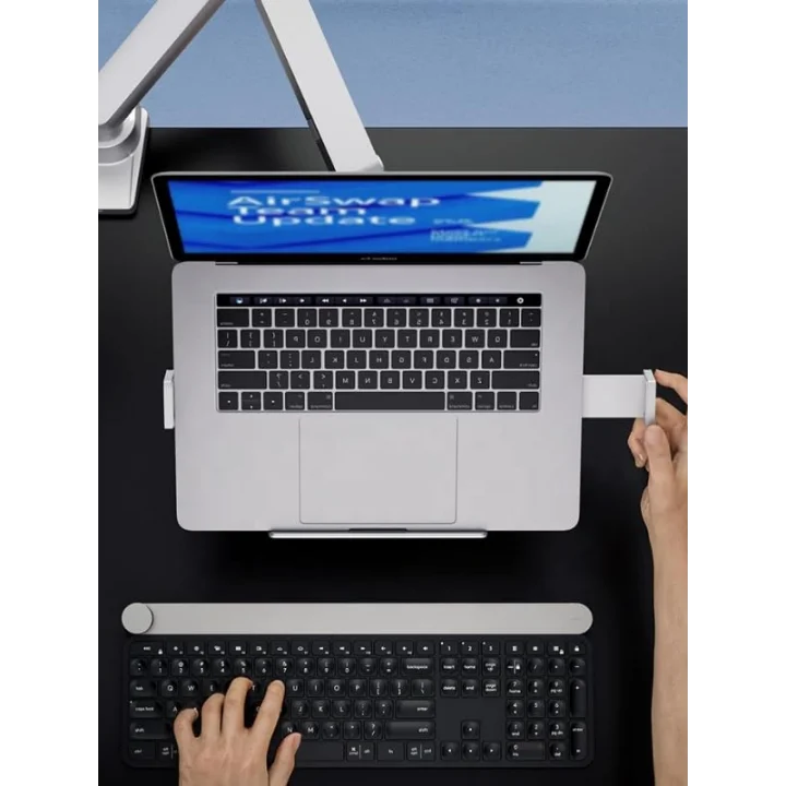 Monitör Koluna Takılabilen Dikey Laptop Tutucu Stand| 12” – 18” Arası | 9 kg Taşıma Kapasiteli