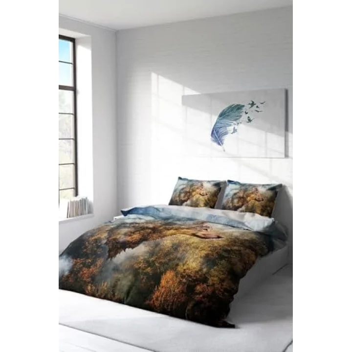 MONOHOME Wolfface 3D Çift Kişilik Nevresim Takımı, monohome4852