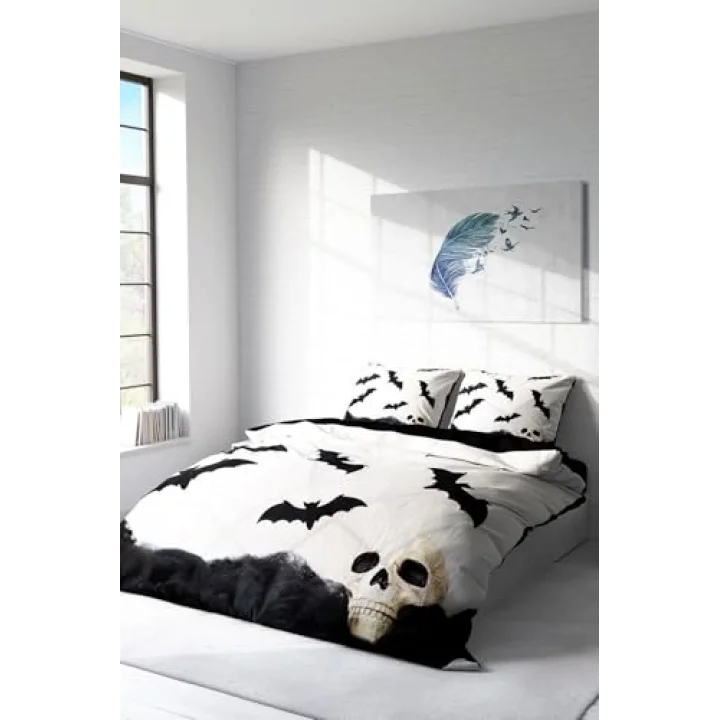 MONOHOME Yarasa 3D Çift Kişilik Nevresim Takımı, monohome8614