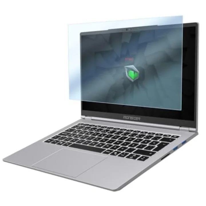 Monster Huma H4 V5 14.1 İnç İle Uyumlu Ekran Koruyucu Notebook, 9H Temperli Kırılmaz Esnek Nano Cam, Çizilmeye Ve Darbeye Dayanıklı Laptop Koruma, HD Şeffaf 16:9