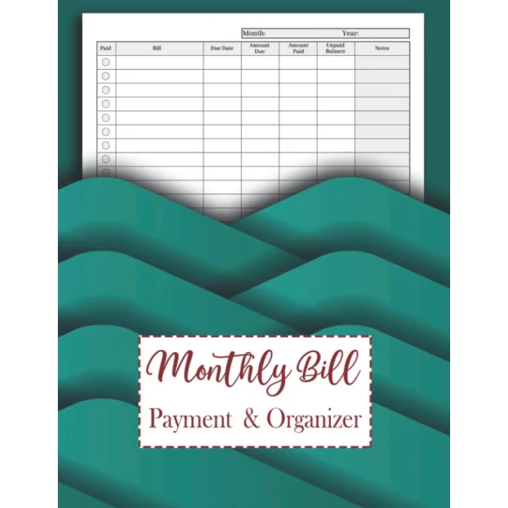 Monthly Bill Payment and Organizer: Simple Monthly Bill Records and Checklist Organizer Planner for 10 Years | 120 Months Bill Tracker (ten year bill payment tracker)