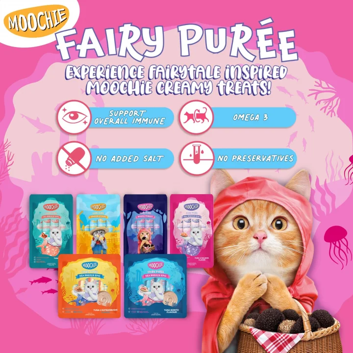 Moochie Sıvı Kedi Ödülü Tavuk-Papatya 5x15 gr