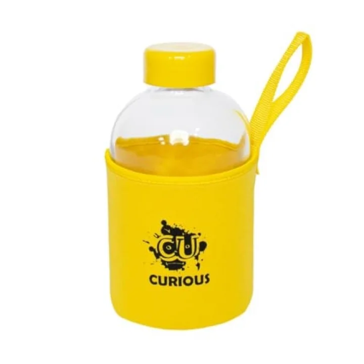 Moods Up Curious Neopren Kılıflı Cam Matara 600 Ml
