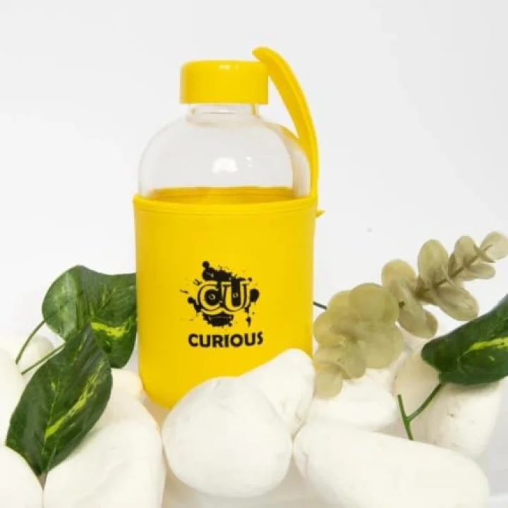 Moods Up Curious Neopren Kılıflı Cam Matara 600 Ml
