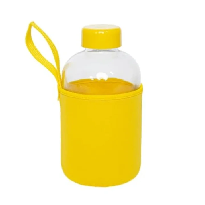Moods Up Curious Neopren Kılıflı Cam Matara 600 Ml