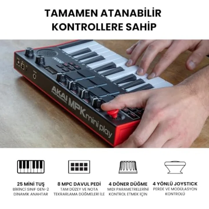 MPK Mini Play MK3 25 Tuş USB MIDI Klavye Kontrolör