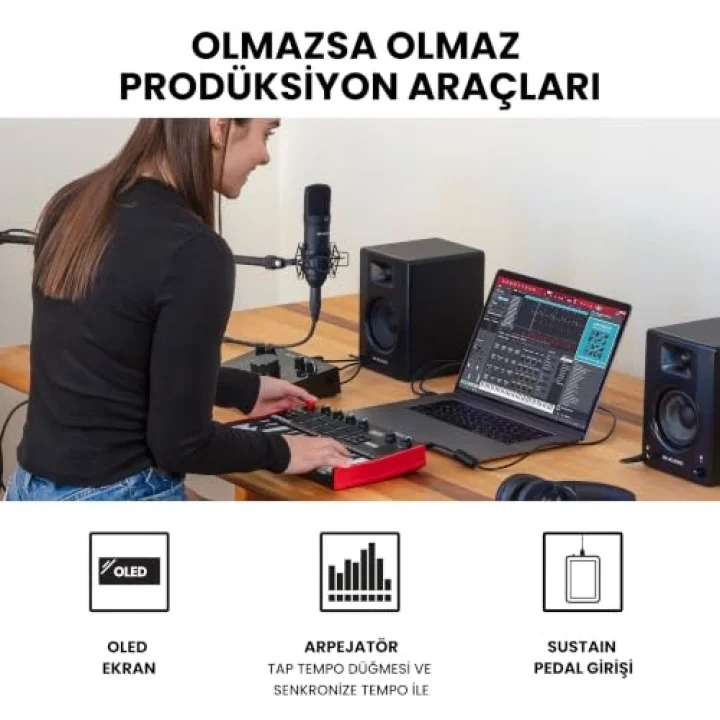 MPK Mini Play MK3 25 Tuş USB MIDI Klavye Kontrolör