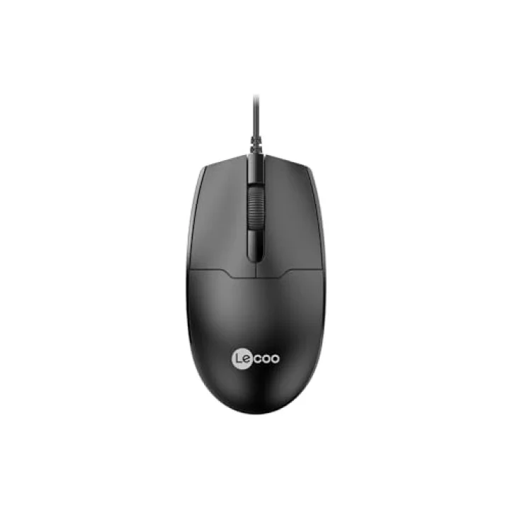 MS101 USB Kablolu 1200DPI 3 Tuşlu Optik Mouse - PC, Mac, Dizüstü Bilgisayar ile Uyumlu, Tak Çalıştır Kolay Bağlantı, Sağ ve Sol Elle Kullanıma Uygun, Kompakt Mouse Siyah
