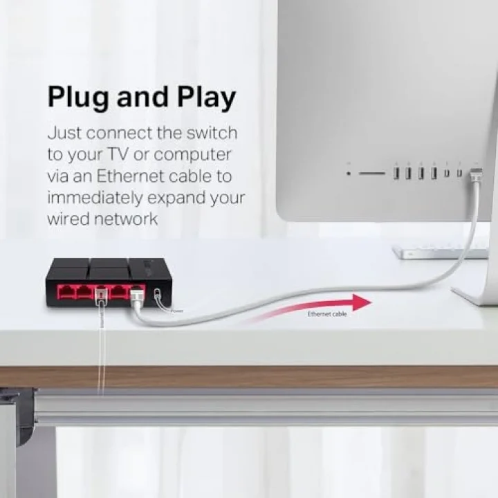 MS105G, 5-Port 10/100/1,000 Mbps Masaüstü Switch