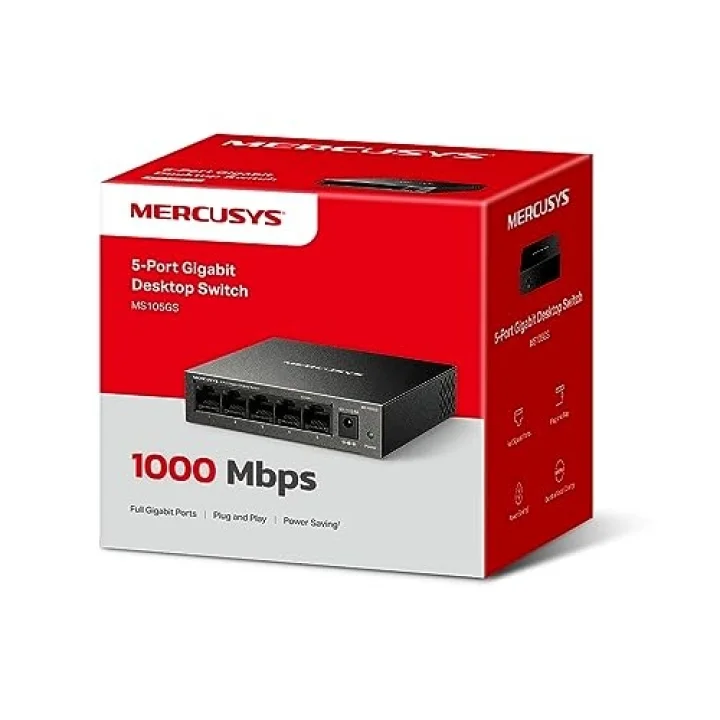 MS105GS, 5-Port Gigabit Desktop Switch