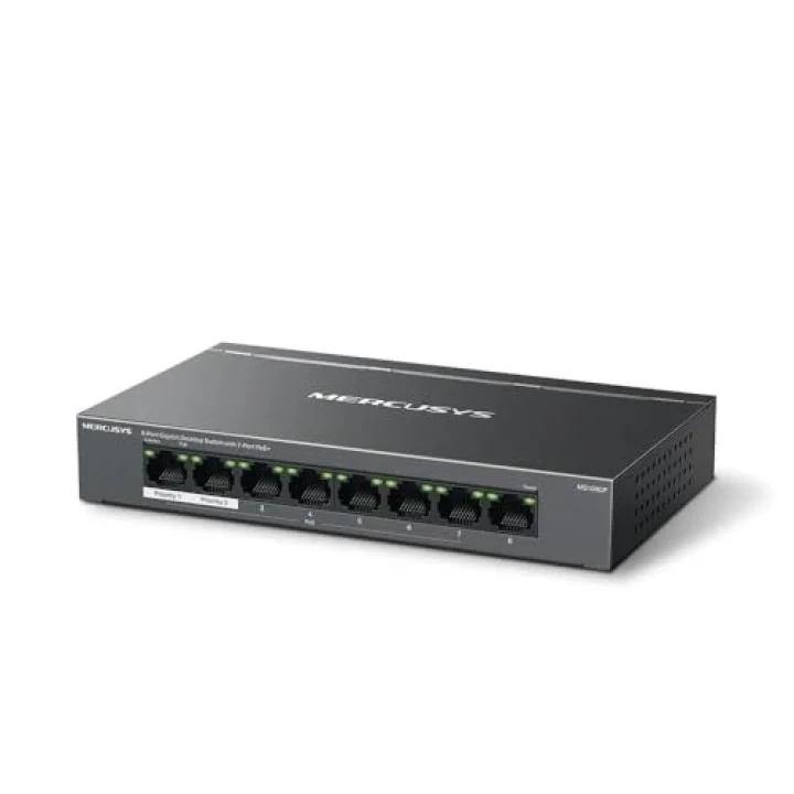MS108GP, 8-Port Gigabit Desktop Switch with 7-Port PoE+