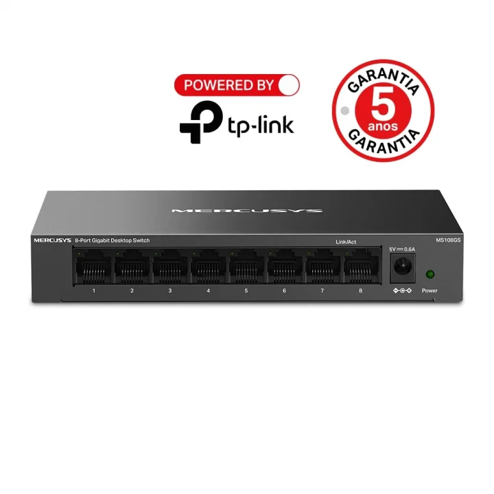 MS108GS, 8-Port Gigabit Desktop Switch