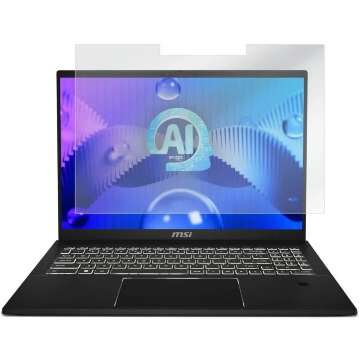 Msi Summit E16 Ai Studio 16 İnç İle Uyumlu Mat Ekran Koruyucu Notebook, Yansıma Ve Parlama Önleyici Parmak İzi Bırakmayan Laptop Koruma, 9H Temperli Kırılmaz Esnek Nano Cam 16:10