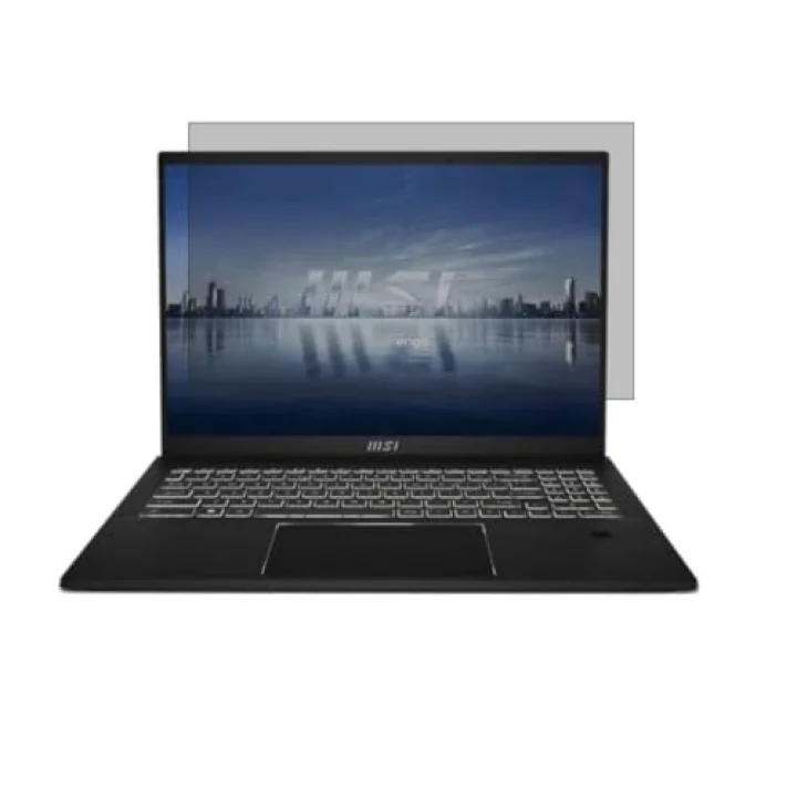 Msi Summit E16 Flip A13VFT 16 İnç İle Uyumlu Hayalet Ekran Koruyucu Notebook, Yandan Görünmeyen Anti-Spy Gizlilik (Privacy) Laptop Koruması, 9H Temperli Nano Kırılmaz Esnek Cam 16:10