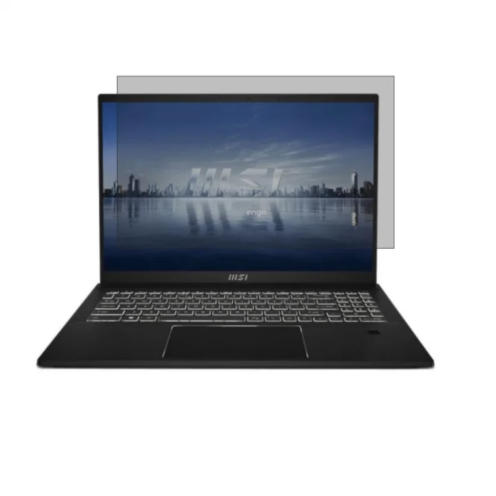 Msi Summit E16 Flip A13VFT 16 İnç İle Uyumlu Hayalet Ekran Koruyucu Notebook, Yandan Görünmeyen Anti-Spy Gizlilik (Privacy) Laptop Koruması, 9H Temperli Nano Kırılmaz Esnek Cam 16:10