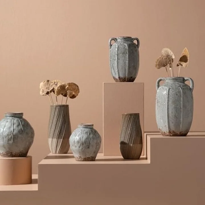 Mudo Concept Marron Seramik Vazo 14 x 27 cm