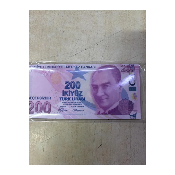 Muka Oyuncak Kağıt Para 50 Adet -200TL- Bordo
