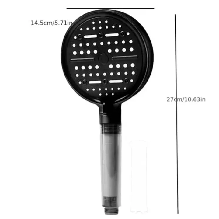 Multi 6 Fonksiyonlu Spa Etkili Filtreli Duş Başlığı Yüksek Basınçlı Su Tasarruflu Klor ve Kireç Önleyici El Duşu, Handshower