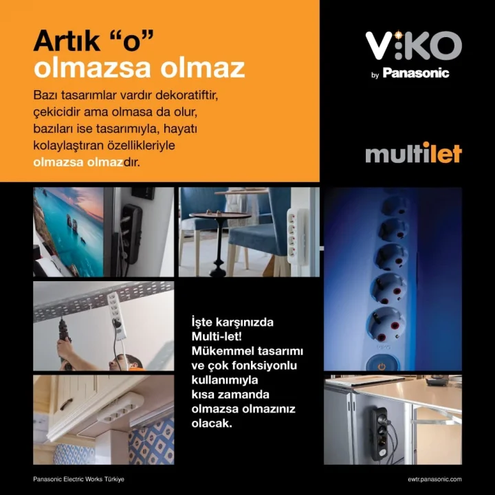 Multi-Let 6lı Anahtar-Topraklı Kablolu Ç.K 2m Priz