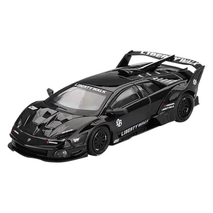 Murcielago GT EVO LB - Silhouette Works Siyah Sınırlı Üretim 1/64 Diecast Model Araba